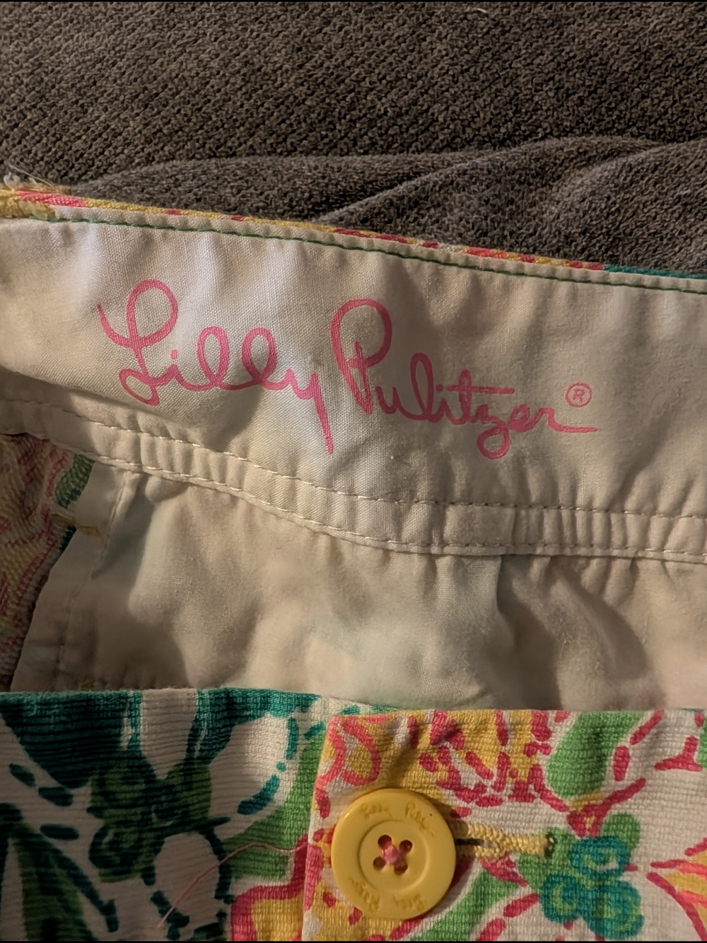 Lilly Pulitzer The Walsh Colorful Paisley Floral Shorts - Pop Goes the Lemur - Picture 5 of 5